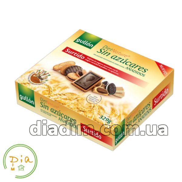 Печенье Ассорти Diet Nature без сахара Gullon Срок годности до 27.08.22
