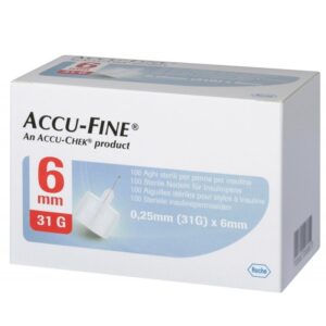 Голки інсулінові поштучно різних виробників 4-6мм - Accu-Fine 6mm 31G