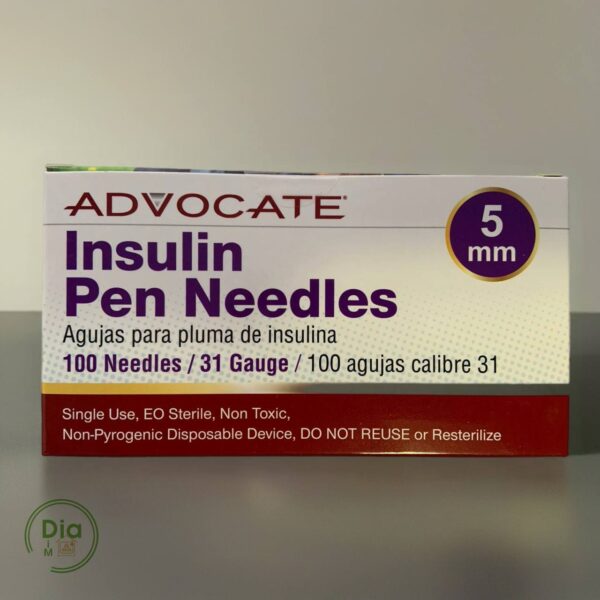 Голки інсулінові ADVOCATE Pen Needles 5мм 31G
