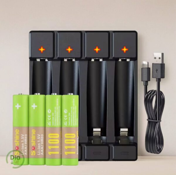 Аккумуляторные батарейки для инсулиновой помпы 1.5V Soshine 1100mWh