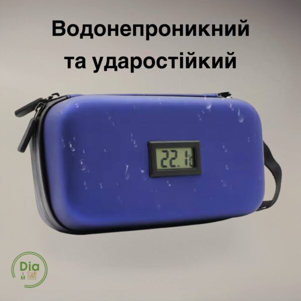 Сумка для інсуліну з вбудованим цифровим сенсором температури, без охолоджувачів у комплекті