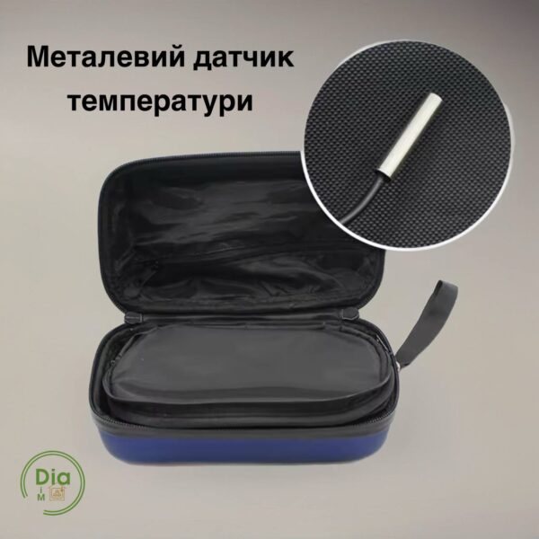 Сумка для інсуліну з вбудованим цифровим сенсором температури, без охолоджувачів у комплекті