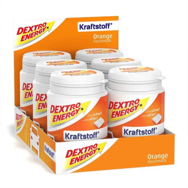 Dextro Energy апельсин + 10 вітамінів – швидкодіючі глюкозні таблетки в зручній упаковці