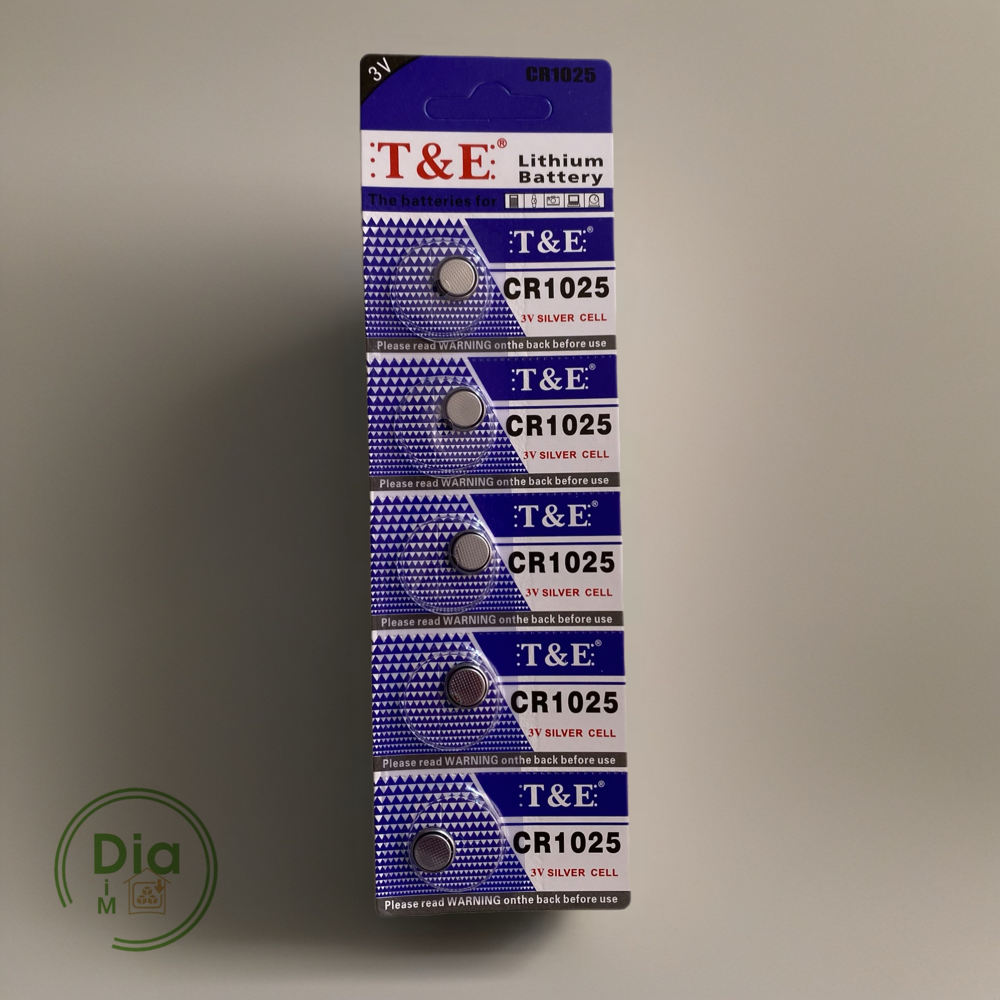 Батарейка T&E CR1025 3V Silver Cell у фірмовій упаковці, підходить для трансмітера Sibionics 2 (split).