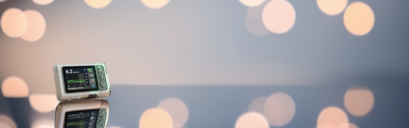 Глюкометр на тлі боке