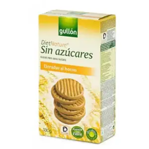 Печиво без цукру Gullon Diet Nature Doradas al Horno 330 г — хрустке іспанське преміум якості