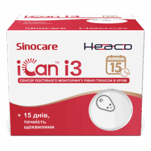 Sinocare iCan i3 CGM — сенсор безперервного моніторингу глюкози на 15 днів