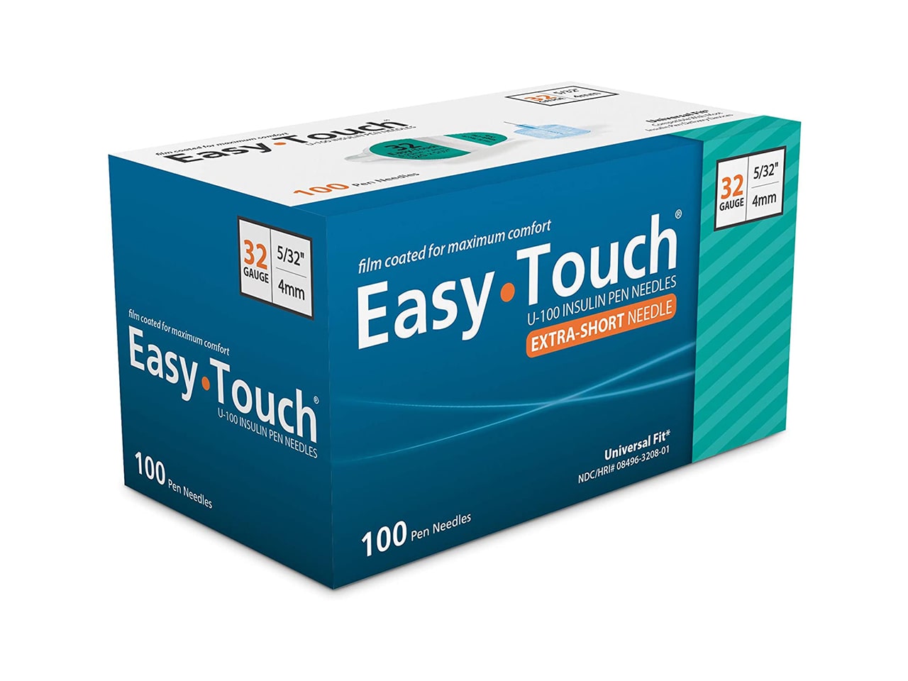 Голки EasyTouch 4 мм 32G для інсулінових шприц-ручок 100 шт